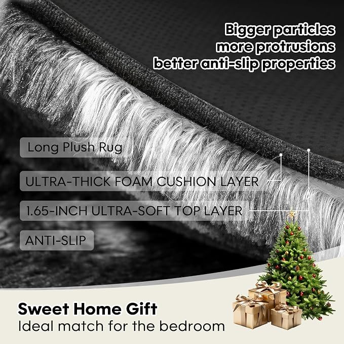6x9 Rugs for Living Room, Rugs for Bedroom, Plush Fluffy Carpet, Non-Slip - Image 7