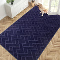 PURRUGS Easy Care Area Rug 4.5ft x 7ft, Non-Slip Machine Washable Entry Rug by PURRUGS