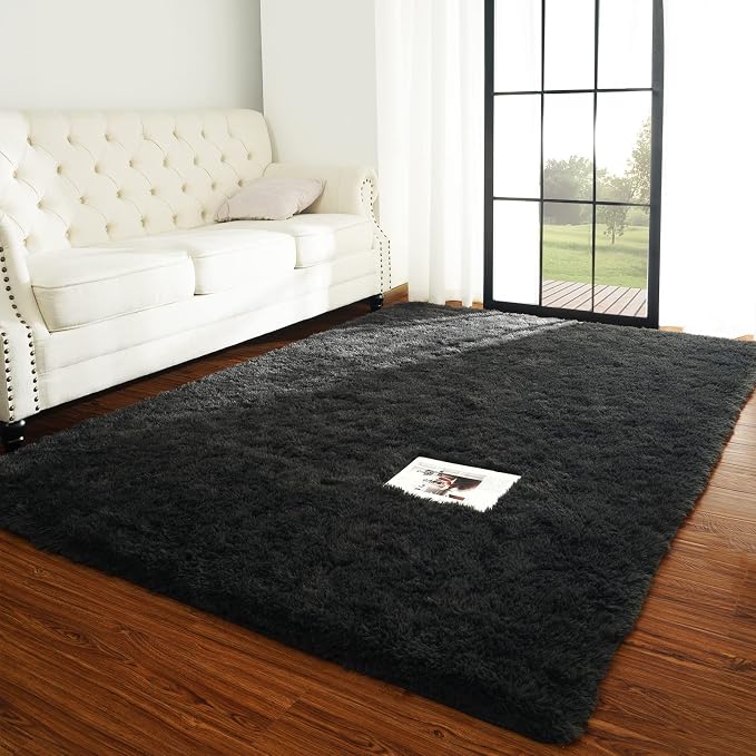 Chicrug Soft Area Rugs for Bedroom Living Room Plush Fluffy Rug 3x5 Feet - Image 2