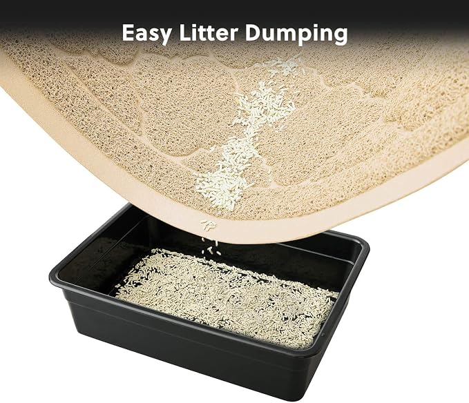 WePet Cat Litter Box Mat, Kitty Premium PVC Pad, Durable Trapping Rug, - Image 7