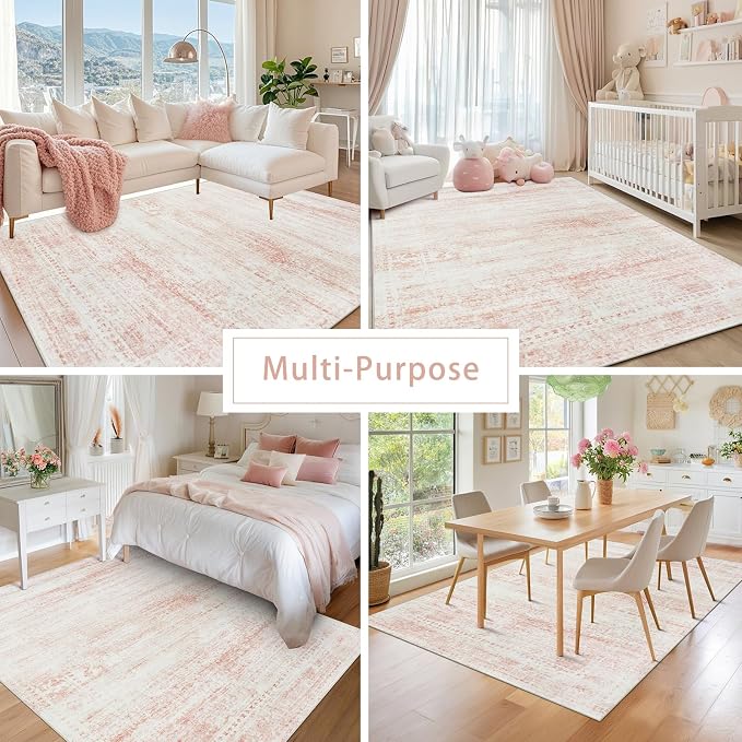 Srugn Washable Rugs 9x12 Area Rugs - Image 5