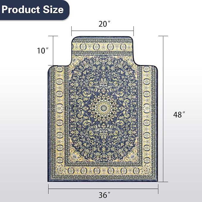 36" X 48" Office Chair Mat for Hardwood and Tile Floors, Under Desk Chair Mat - Image 5