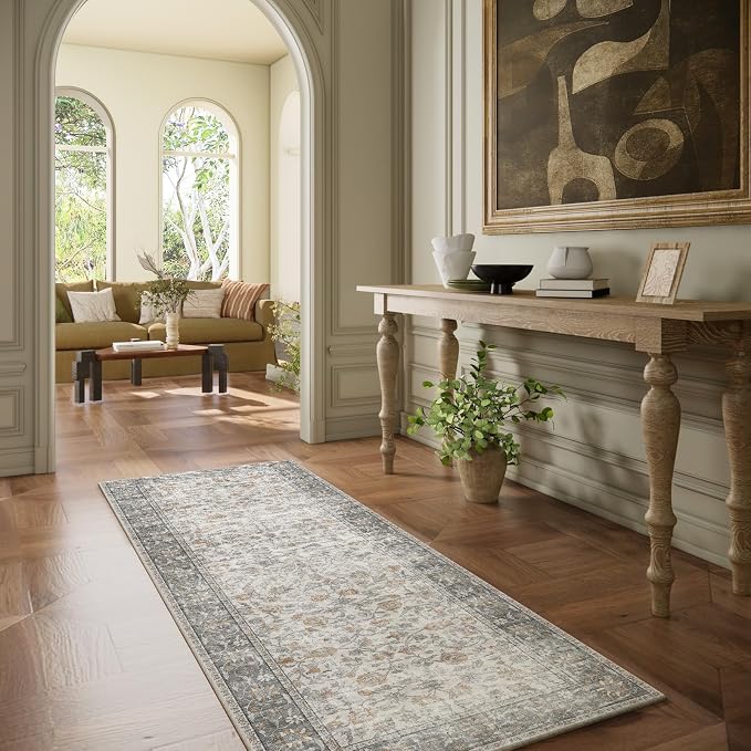 Washable Kitchen Rug Runners for Hallways: 2'6"x8' Bedroom Rug Non Slip - Image 6