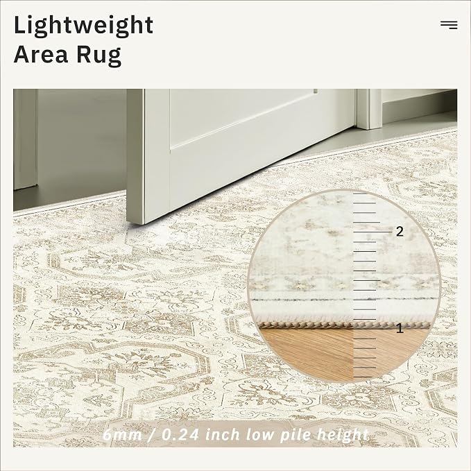 Soalmost Runner Rug 2x6 Washable Non-Slip Kitchen Runner Rugs - Image 7