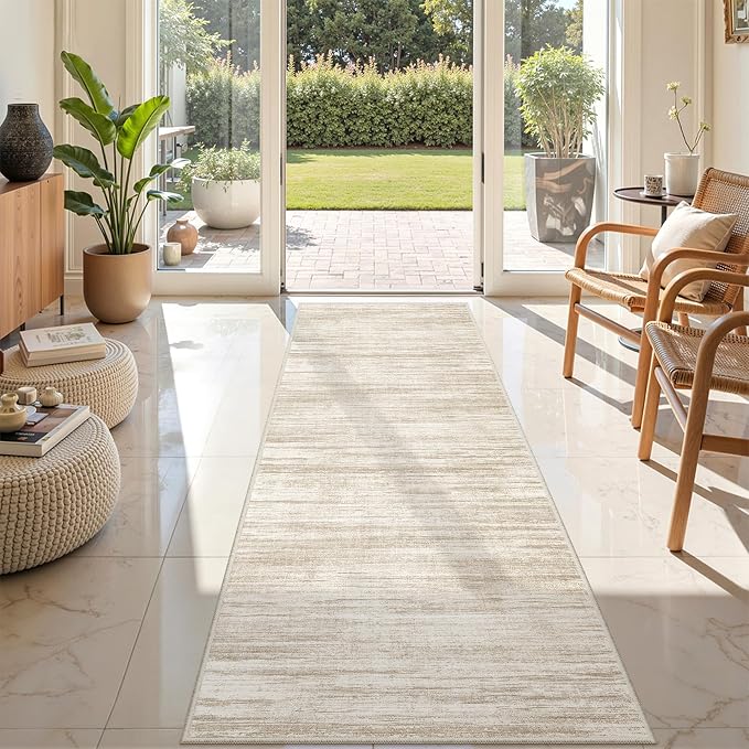 2x7 Runner Rug Non Slip, Thin Entryway Washable Rug by Restydon