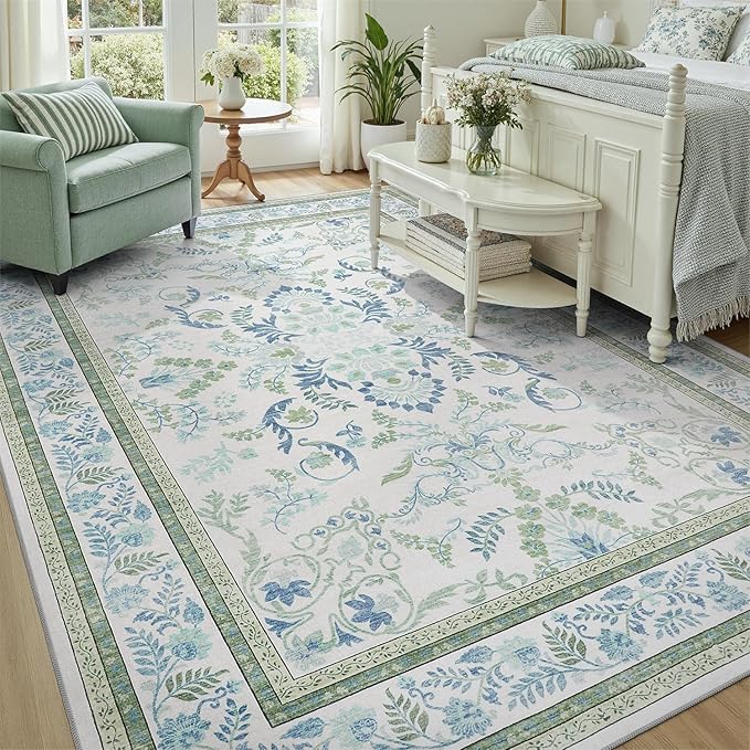 DCX Green 5x7 Rug, Kid & Pet Friendly - Image 5