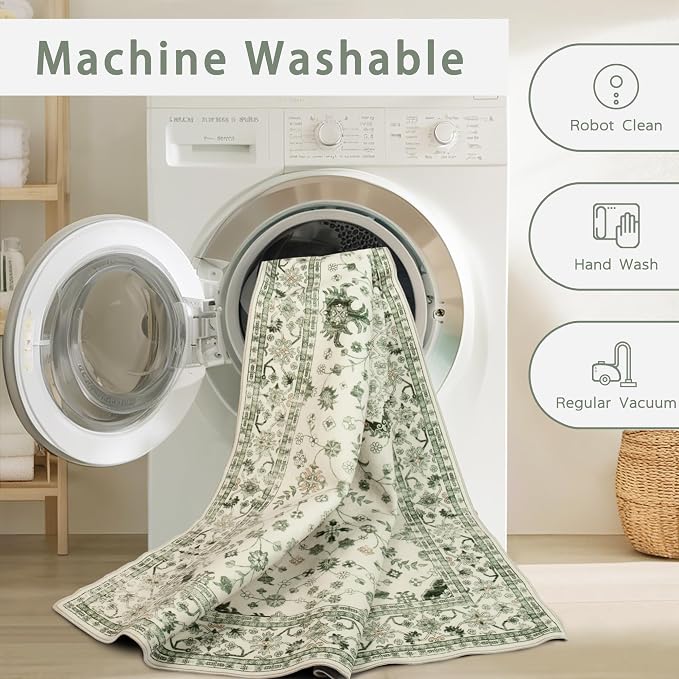 Srugn Washable Rugs 8x10 Area Rugs - Image 4