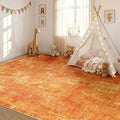 RELEANY Washable Area Rugs 6'x9' Non-Slip Modern Abstract Soft by RELEANY