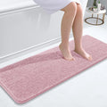 OLANLY Bathroom Runner Rugs 47x17, Soft Absorbent Chenille Bath Rugs, Rubber by OLANLY