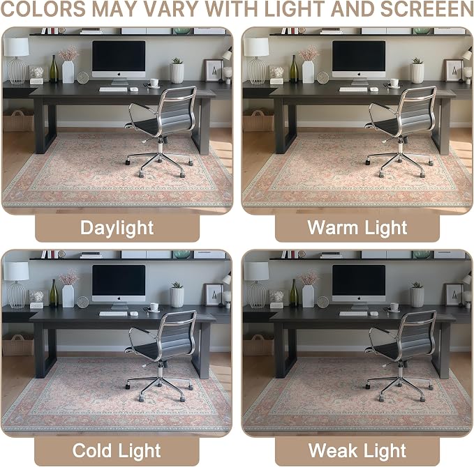 48"x72" Office Chair Mat for Hardwood Tile Floor, Under Desk Carpet Protector - Image 6