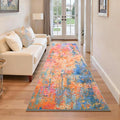 2x6 Rainbow Rug Runners for Hallways Kitchen Runner Rug Non Slip Washable by OmpaaHomeDecor