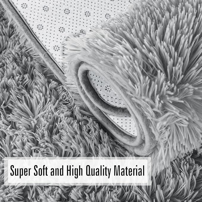 Andecor Soft Fluffy Bedroom Rugs, 5 x 8 Feet Indoor Shaggy Plush Area Rug - Image 6