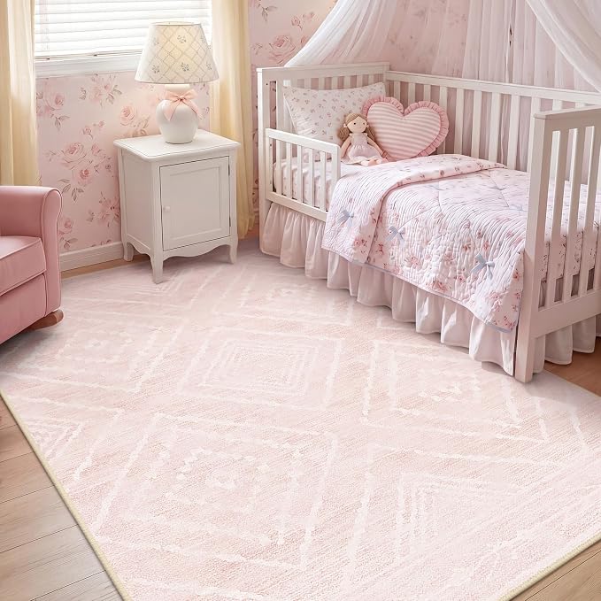 BESTSWEETIE Area Rug 6x9 Rug Machine Washable Non-Slip Low Pile Print Pattern - Image 2