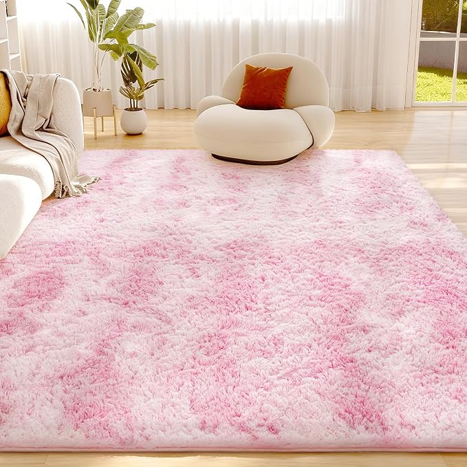 Litanika 8x10 Fluffy Shag Faux Fur Area Rug - Image 2