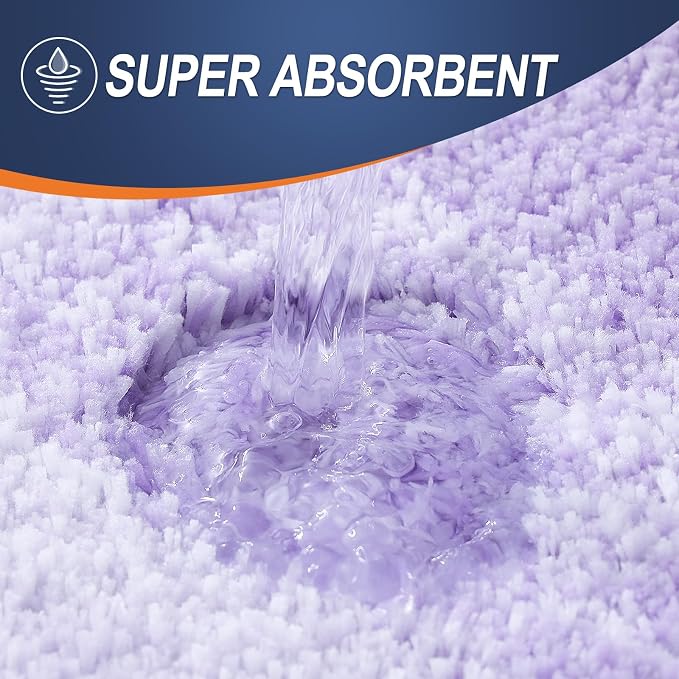 OLANLY Luxury Toilet Rugs U-Shaped 24x20, Extra Soft and Absorbent Microfiber - Image 4