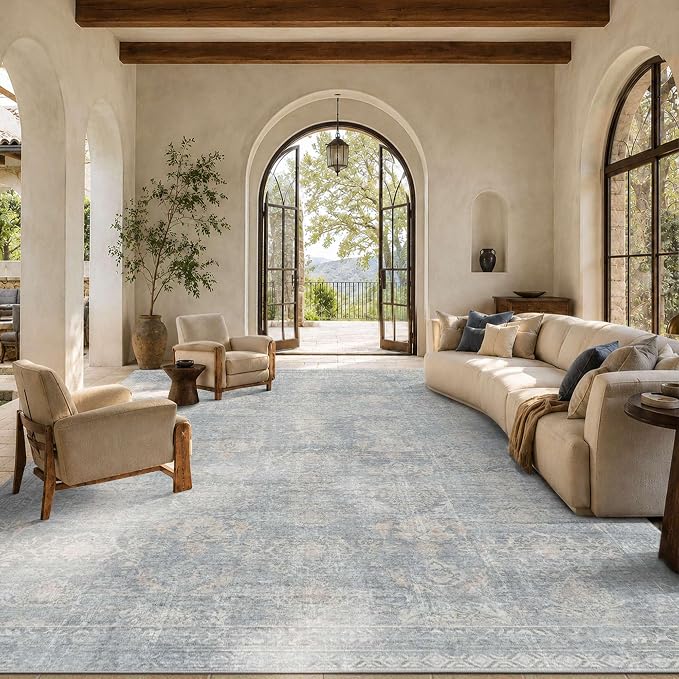 Rugxara 9x12 Area Rugs for Living Room Bedroom, Large Washable Rug, Non Slip & - Image 2