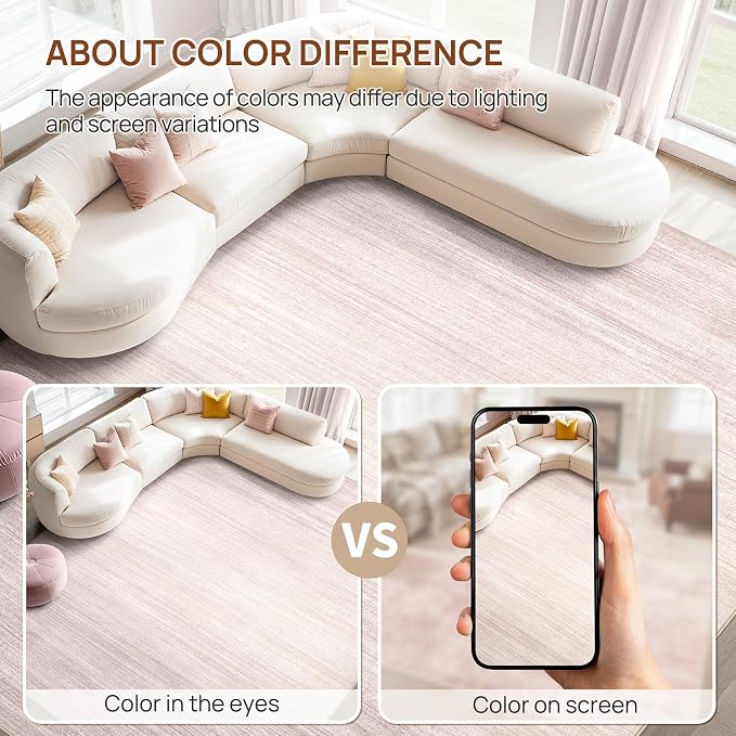 UERMEI 10x14 Washable Area Rug - Image 6
