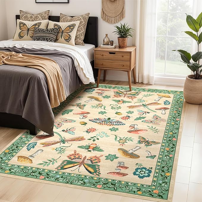 4x6 Rug Non-Slip Washable Carpet - Image 3