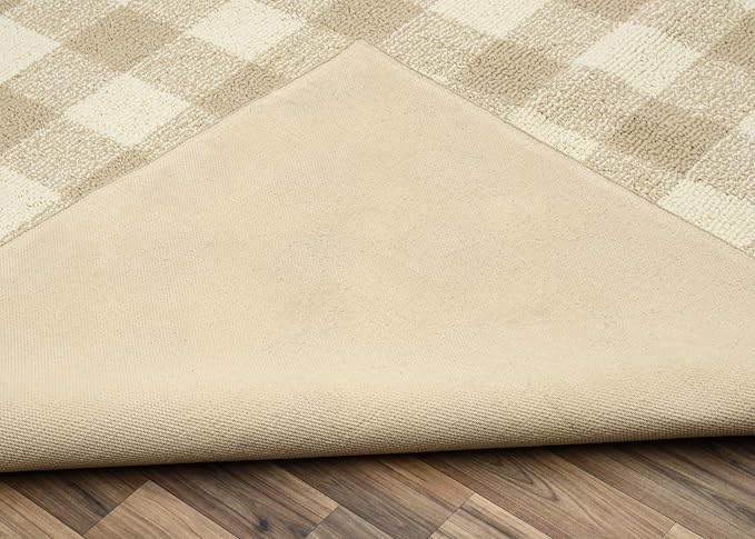 Garland Rug Country Living – Checkered Buffalo Plaid Design, Non-Slip Rubberback - Image 5