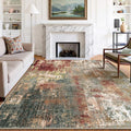 RELEANY Washable Area Rugs 8'x10' Non-Slip Modern Abstract Soft by RELEANY