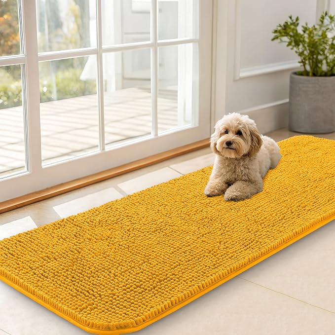 OLANLY Dog Door Mat for Muddy Paws 59x20, Absorbs Moisture and Dirt, Absorbent by OLANLY