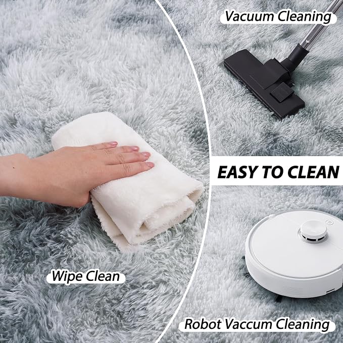 8x10 Area Rugs for Living Room, Ultra Soft Fluffy Large Shaggy Rug Carpet for - Image 4