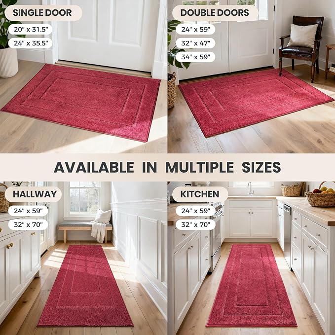PURRUGS Dirt Trapping Door Mat 20" x 31.5", Non-Slip/Skid Machine Washable - Image 9