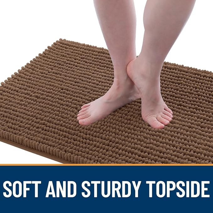 OLANLY Dog Door Mat for Muddy Paws 44x32, Ultra Absorbent Chenille Mud Doormat - Image 3