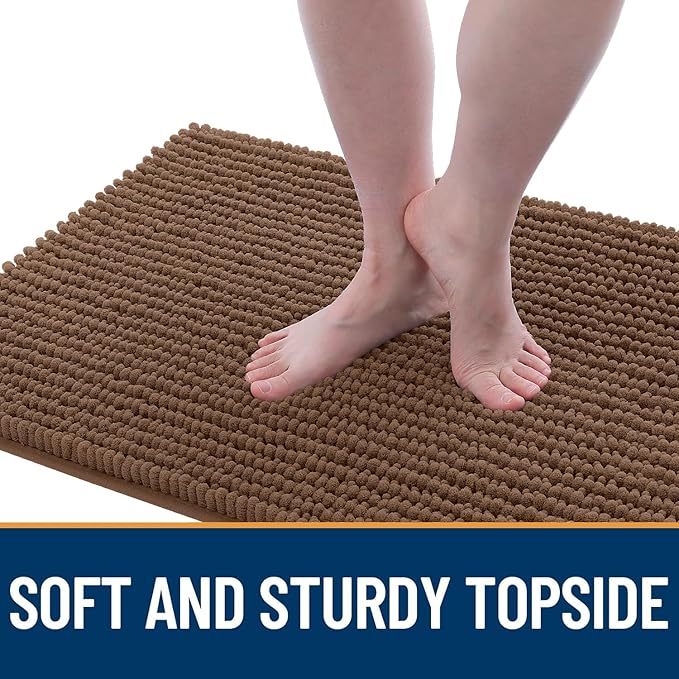 OLANLY Dog Door Mat for Muddy Paws 40x32, Ultra Absorbent Chenille Mud Doormat - Image 3