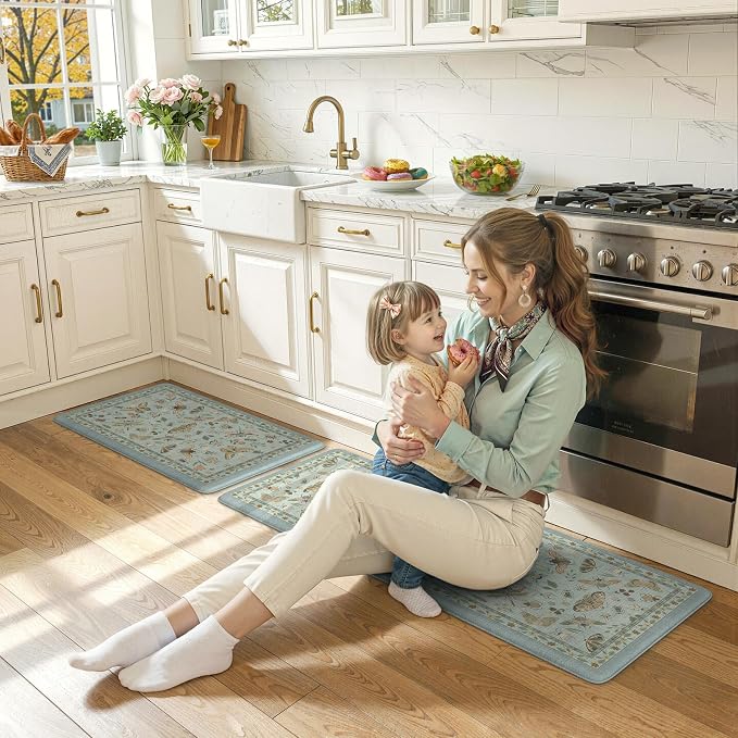 LEEVAN Anti Fatigue Mats for Kitchen Floor Non-Slip, Cushioned Kitchen Mats for - Image 8