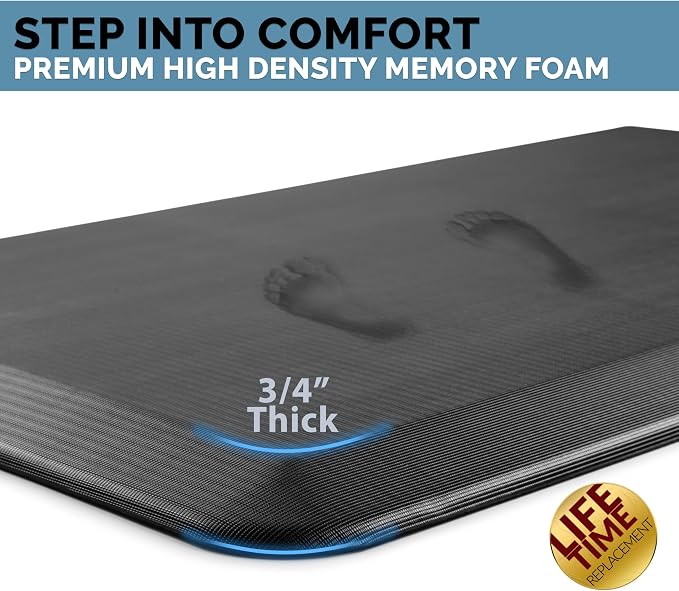 ComfiLife Anti Fatigue Floor Mat – 3/4 Inch Thick Kitchen Mats - Image 2