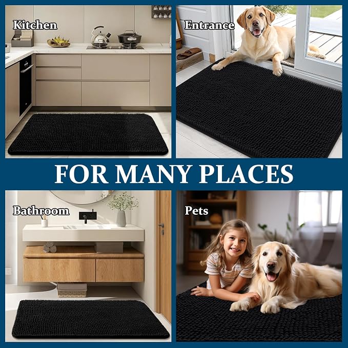 OLANLY Dog Door Mat for Muddy Paws 70x46, Absorbs Moisture and Dirt, Absorbent - Image 8