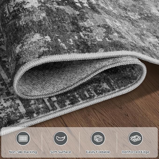 8x10 Area Rugs for Living Room Rug Washable: Modern Large Rug for Dining Room - Image 4