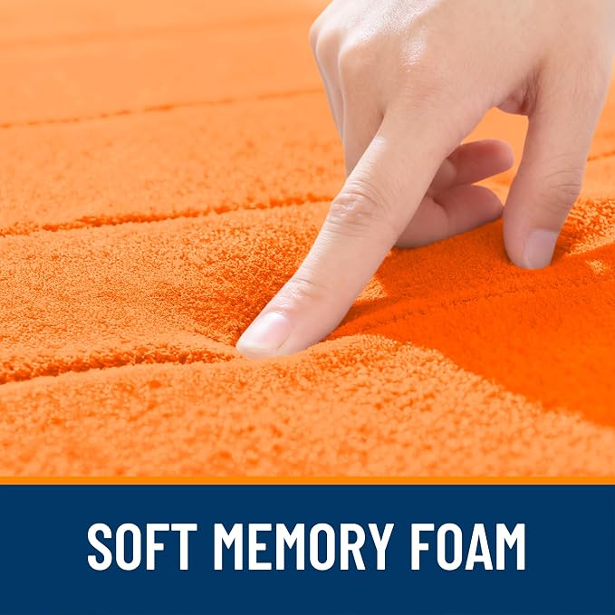 OLANLY Memory Foam Bath Mat 40x24, Super Soft Absorbent Bathroom Rugs, Quick Dry - Image 5