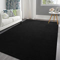 Pettop 6x9 ft Black Area Rugs for Bedroom Living Room, Washable Memory Foam by Pettop