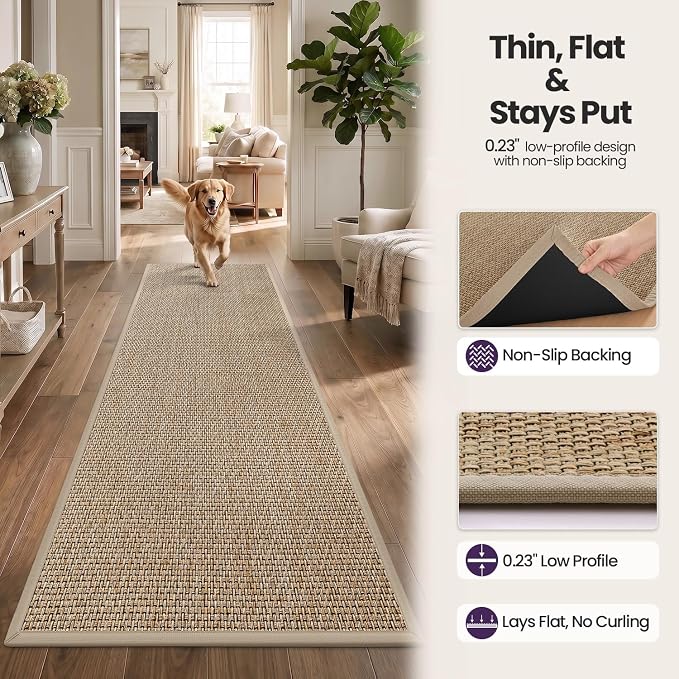 DEX Hallway Runner Rug 2x6, Non Slip Rubber Backing Inside Entryway Carpet - Image 6