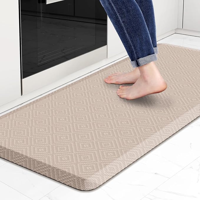 Mattitude Kitchen Mat Cushioned Anti-Fatigue Floor Mat Water Resistant Non-Slip by Mattitude