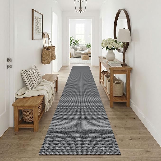 KOZYFLY Cotton Runners Rugs for Hallway 2.5'x10', Washable Runner Rug, Woven - Image 8