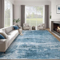 Washable Rug 8x10 Area Rugs for Living Room: Large Neutral Soft Rug Abstract by LOSBULAKE