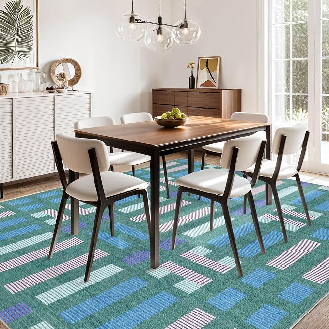 cotiled 10x12 Area Rugs Living Room Rug: Washable Boho Rugs - Image 5