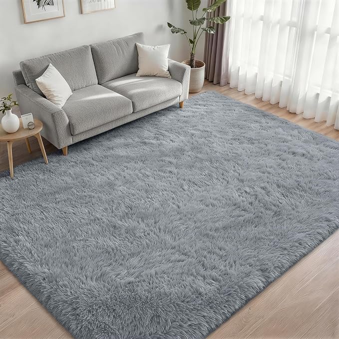 Fluffy 4x6 Area Rugs for Living Room Bedroom: Ultra Soft Shag Rug Non-Slip - Image 2