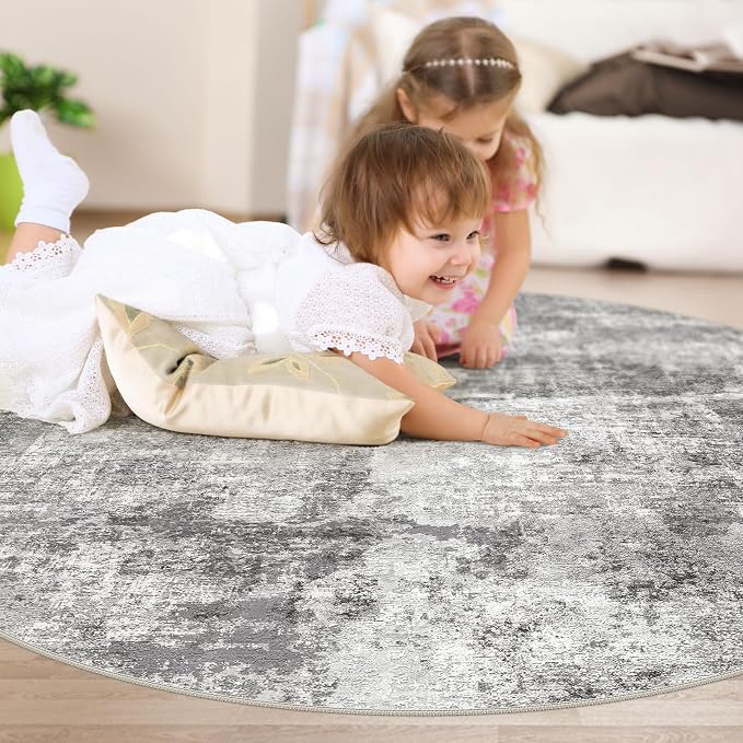 DMOYEST 6ft Round Area Rug for Living Room - Image 4