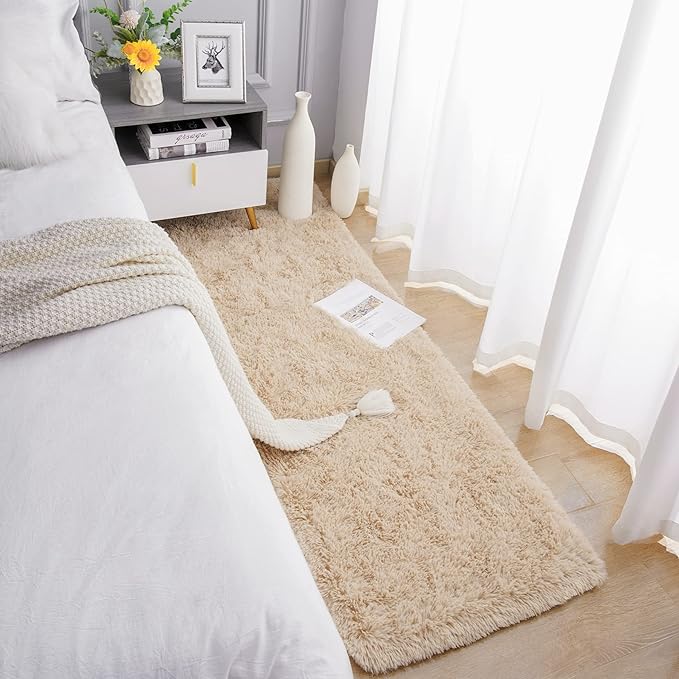 Chicrug Soft Runner Rugs for Bedroom Living Room Plush Fluffy Rug 3x8 Feet - Image 4