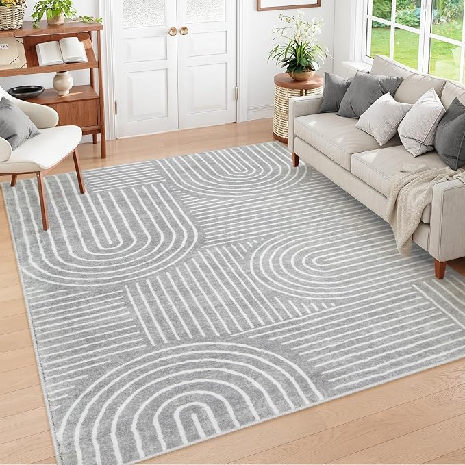 Lahome Abstract 8x10 Area Rugs for Living Room, Non Slip Bedroom Rug 8x10 Under by Lahome