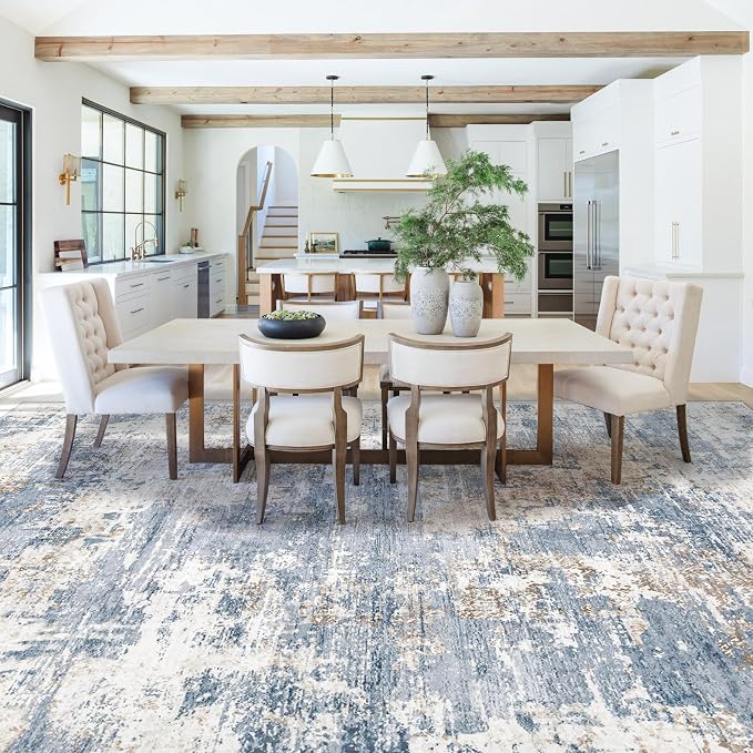 XLUEZ 10x14 Area Rugs for Living Room, Washable Modern Abstract Large Area Rug - Image 5