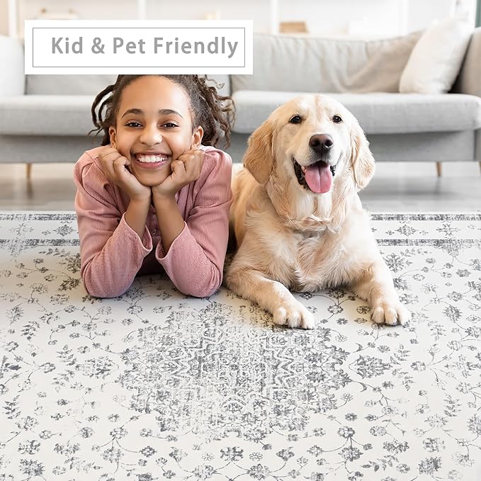 Srugn Washable Rugs 8x10 Area Rugs - Image 6