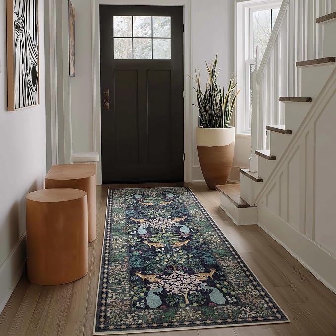 Runner Rug Washable Kitchen Runner: 2'x 6' Hallway Runner Rugs Stain Resistant - Image 2