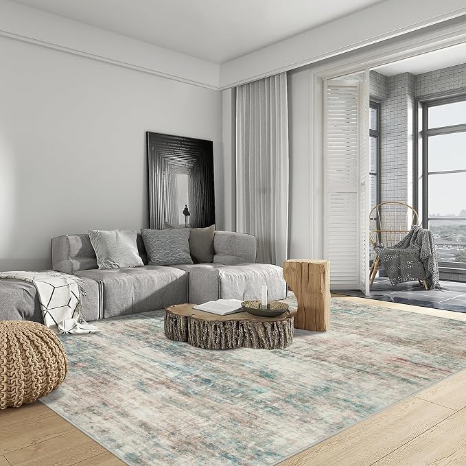 8x10 Area Rugs Washable Rug: Large Modern Abstract Living Room Rug Soft - Image 3