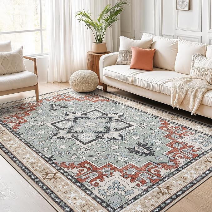 Lofus 5x7 Area Rugs for Living Room and Bedroom, Machine Washable Rug for by Lofus