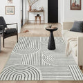 Lahome Abstract Bedroom Rug, Soft 4x6 Rug Ultra-Thin Washable Area Rugs by Lahome
